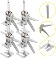 Lift per mobili 4 pezzi, trasportatore di mobili, sollevatore di piastre, sollevatore per bagno, sollevatore di braccio, braccio di lavoro, sollevatore di piastre, fino a 150kg, regolabile 0cm-14,5cm