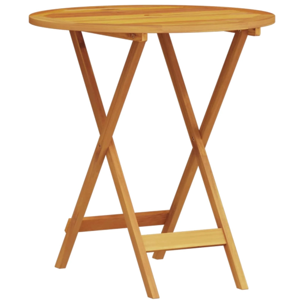 Set Bistro Pieghevole 3 pcs Marrone Legno di Acacia Massello 3375695