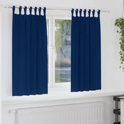 Tende Blackout con Anelli 2 pcs Blu Scuro 175 x 140 cm 4107584