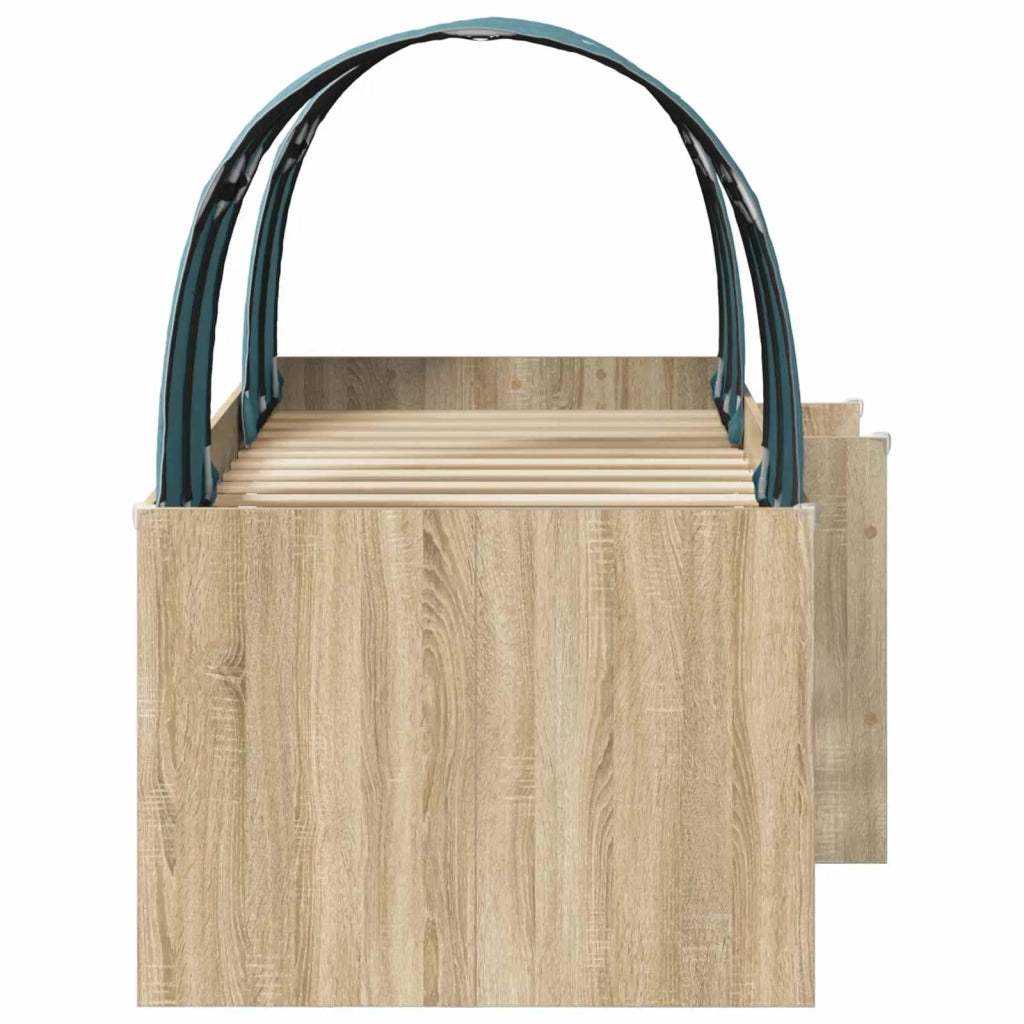 Letto con Tunnel 3 pz Sonoma e Azzurro Chiaro 3423576