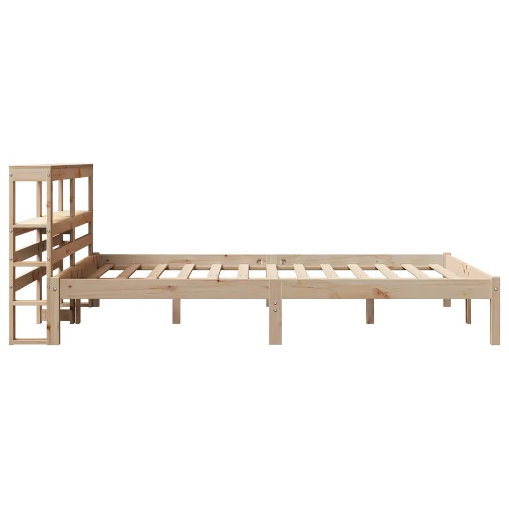 Letto matrimoniale | Letto per adulti | Letto senza Materasso 120x200 cm in Legno Massello di Pino