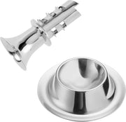 1 centrifuga per succo di arancia/mini centrifuga + 1 supporto, acciaio inossidabile, argento