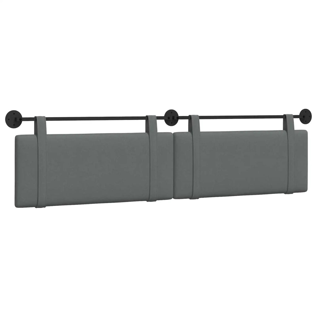Testiera sospesa Grigio scuro Tessuto 42031527