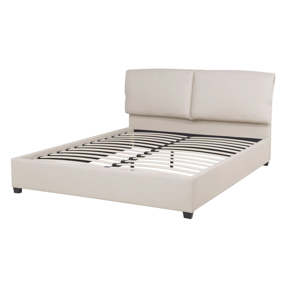 Letto Beige matrimoniale dimensione 140 x 200 cm in stile Moderno