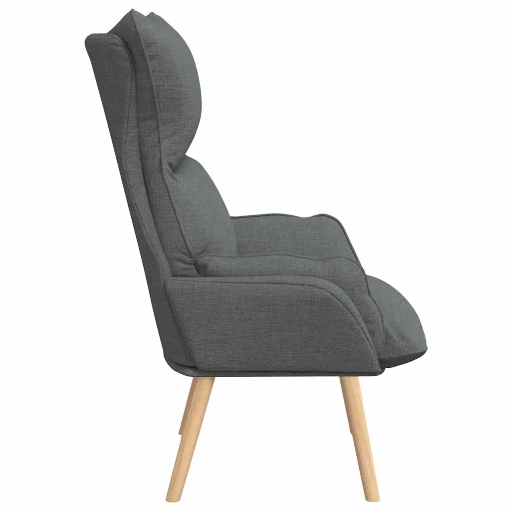 poltrona Grigio scuro 69 x 74 x 93 cm Tessuto e compensato 42001866