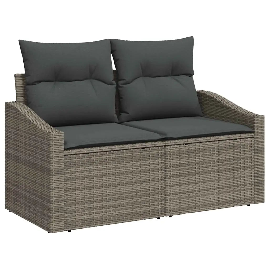 Set di divani con cuscino con cuscino 9 pcs Grigio polyrattan 3346659