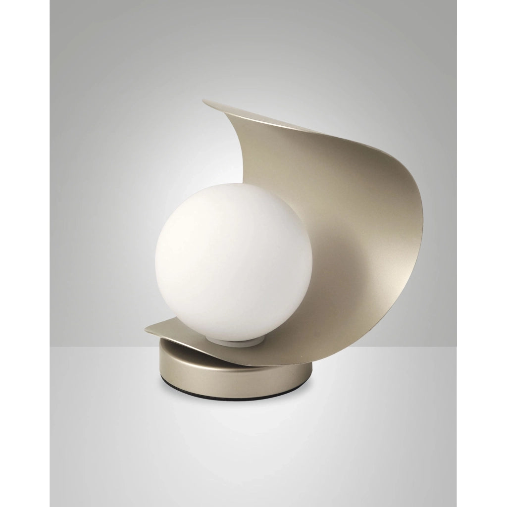Lampada da Tavolo Adria Oro Opaco 1 Luce Led Integrato Collezione ADRIA Fabas
