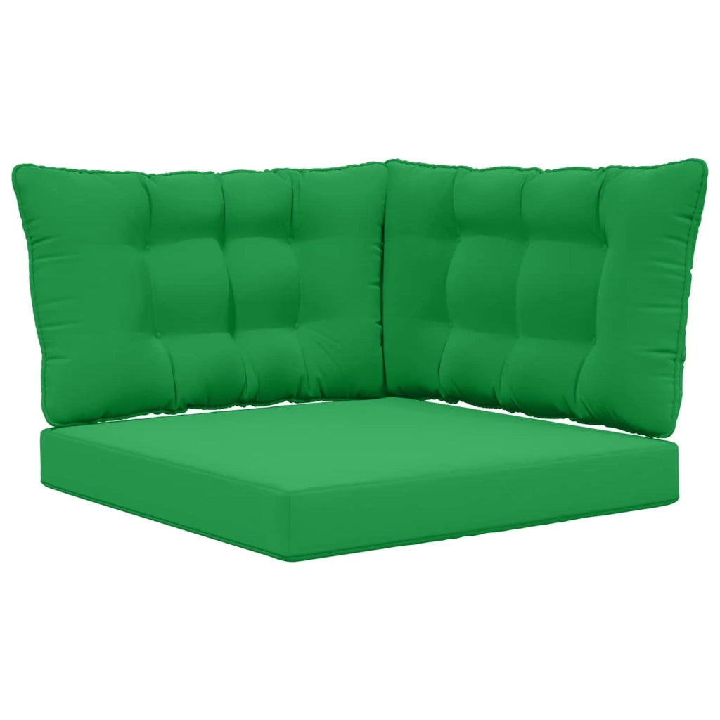 Cuscino per divano da esterno 3 pz | Cuscini per sedie Verde Poliestere