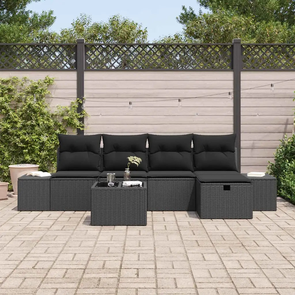 Set di divani con cuscino 5 pcs polyrattan 3360704