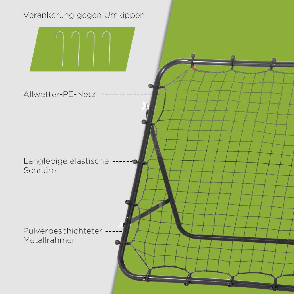 Rebounder per Calcio ¨C zephmum ¨C Nero 84x84 cm