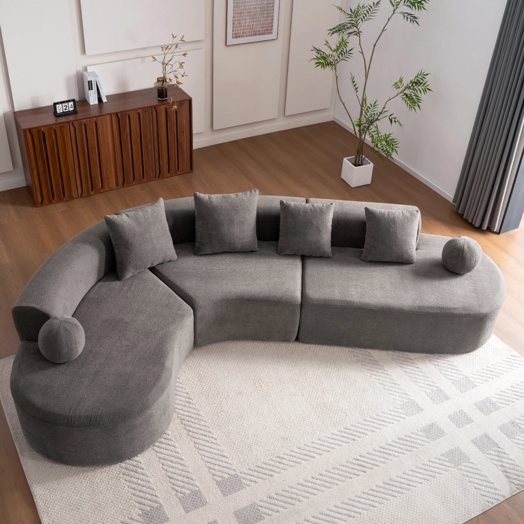 Divano a nube elegante - Zephmum- 327cm grande, comodo, modello a L