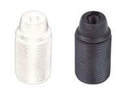 PORTALAMPADA E14 TERMOPLASTICO FILETTATO- - colore nero - 10 pezzi