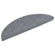 Tappetini per scale autoadesivi 20 pz 56x17x3 cm Grigio chiaro semicircolari 3365670