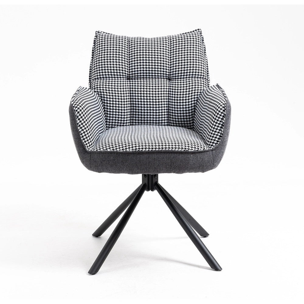 Sedia RINGO 1 (pepita + grigio scuro)