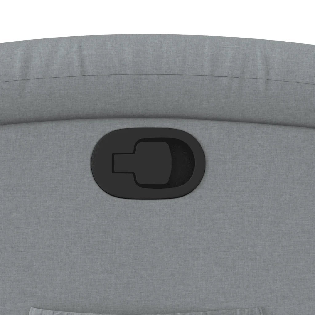 Poltrona reclinabile in tessuto grigio chiaro 3205380