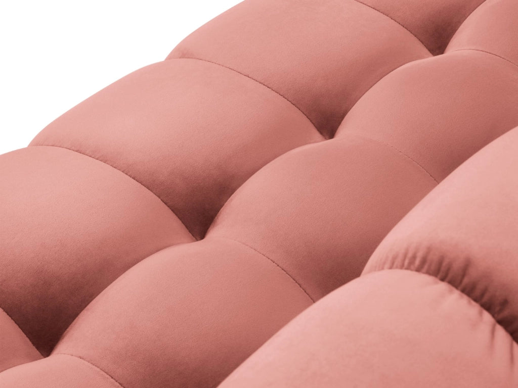 Cosmopolitan Design - Divano panoramico "Bali" 9 posti in velluto rosa 