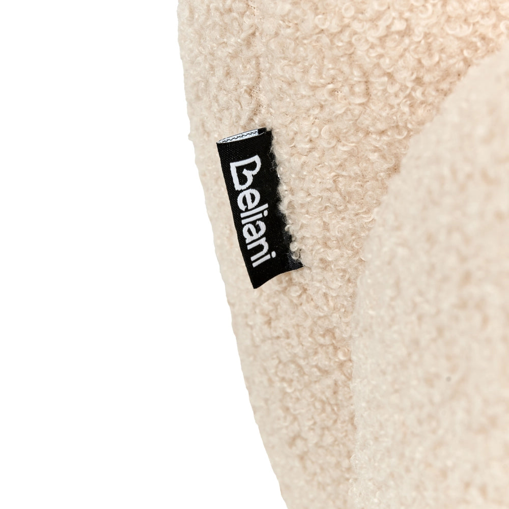 Poltrona per bambini con gambe in legno beige cemeretta