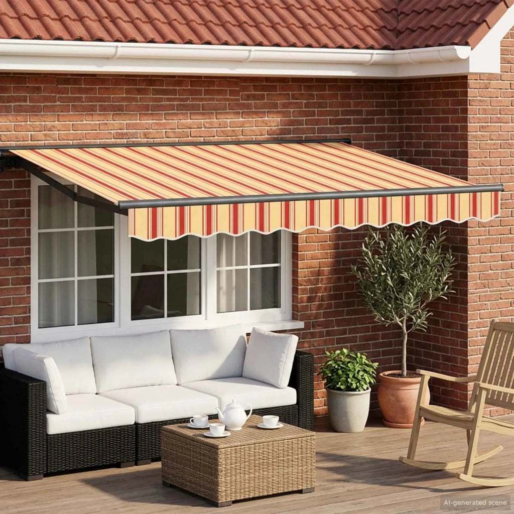 Cornice per Tenda Manuale con LED 2,5 x 2 m 3420732