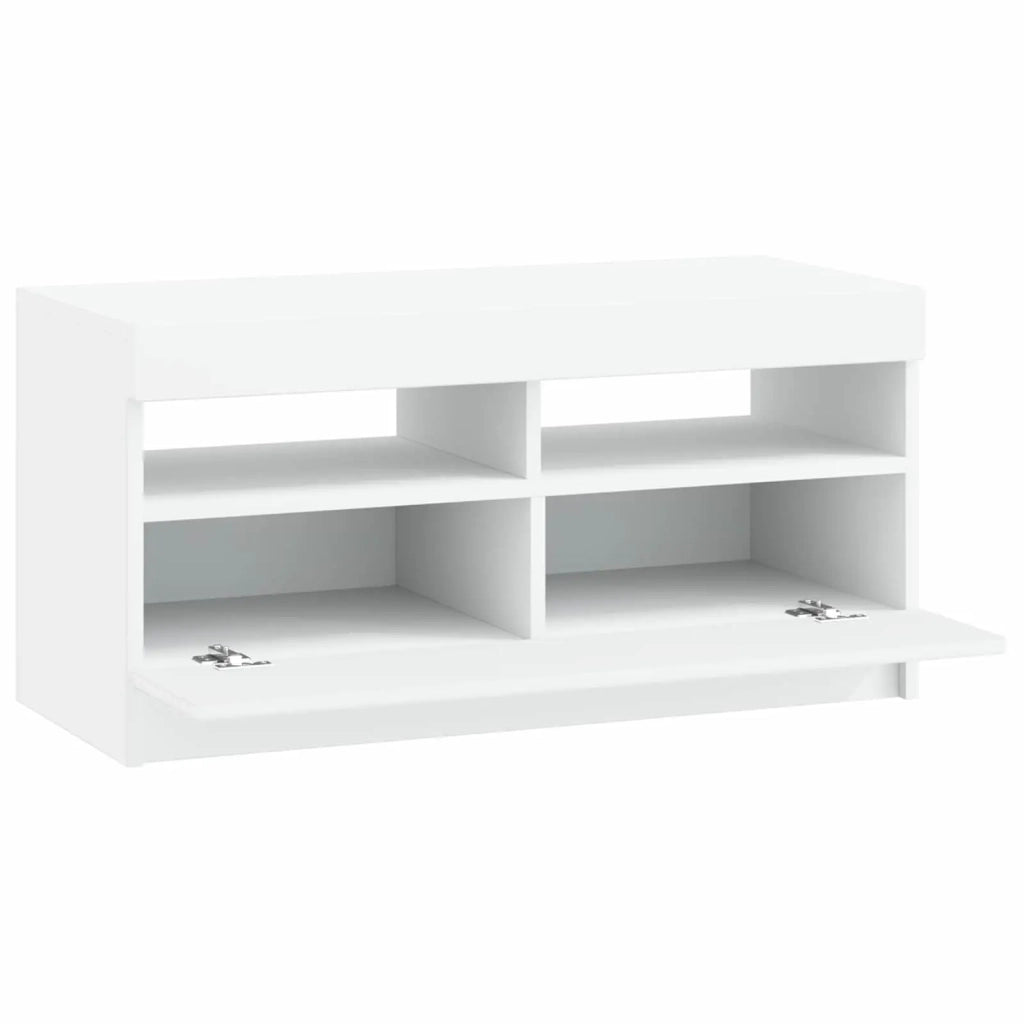 Mobile TV LED Bianco Legno ingegnerizzato 897875