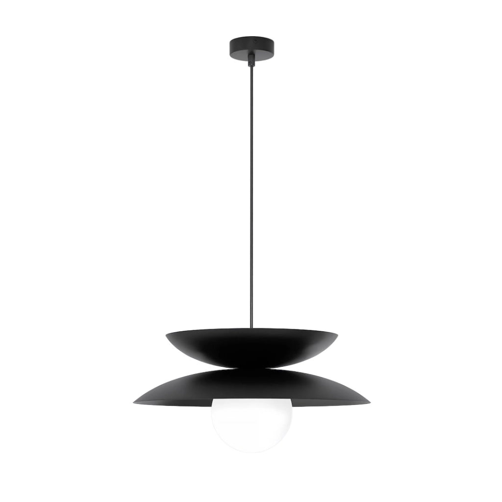 Lampada sospesa NAGOYA Japandi nera 1xG9 Emibig