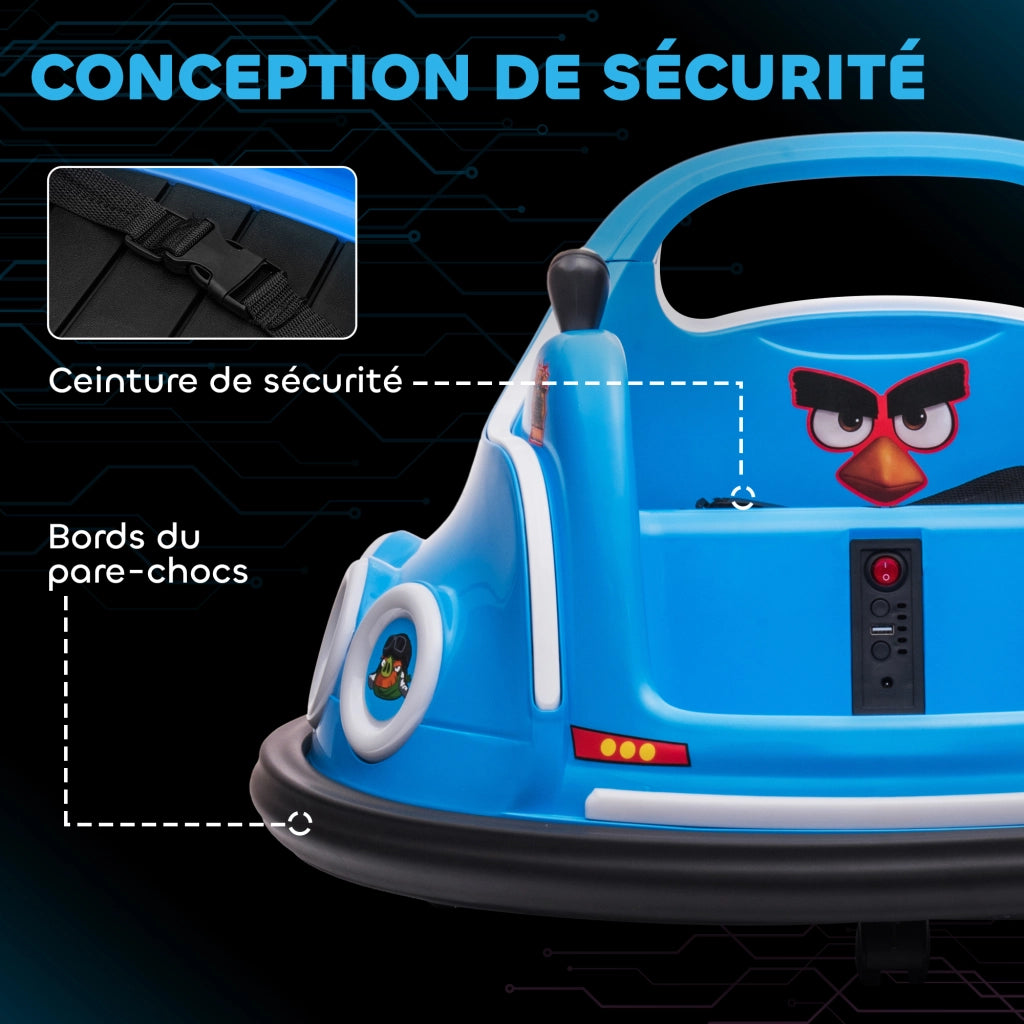 Auto elettrica per bambini ¨C Minimal ¨C blu 73x73x44 cm