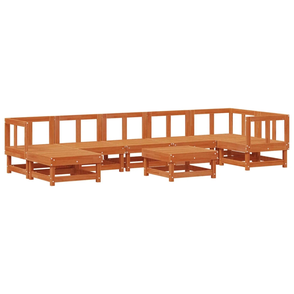 Set Lounge da Giardino 8 pcs Marrone Cerato 3418069