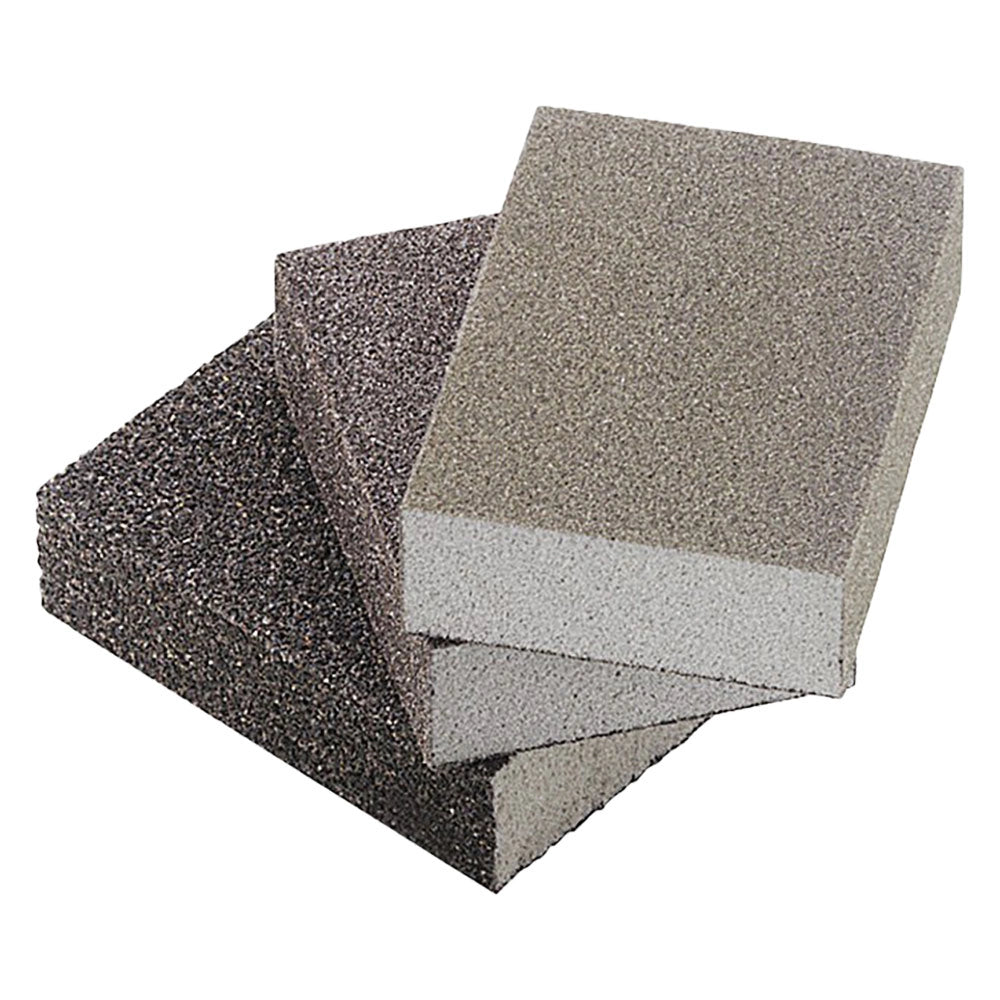 SPUGNA ABRASIVA A 4 LATI 'GRINSPON' grana fine (gr. 180)- 10 pezzi  - GRINDING