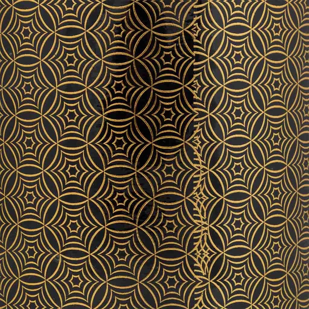 Vaso in ceramica nera, D18x31h cm