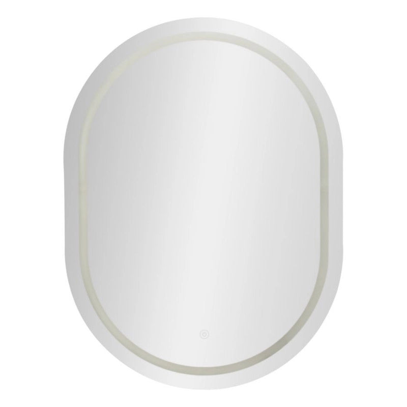 Specchio Da Muro Led Simple Ovale cm 60x3,5x80 (luce Con 3 Temperature Di Colore)