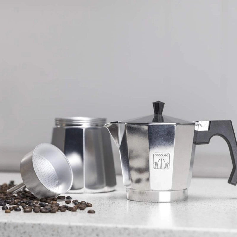 CECOTEC 01670 - Moka in Alluminio Cumbia Mokclassic 300 Shiny