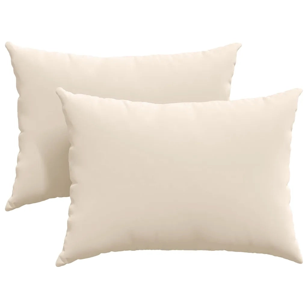 Cuscini da Divano 2 pcs Beige 70 x 50 cm Tessuto 42013773
