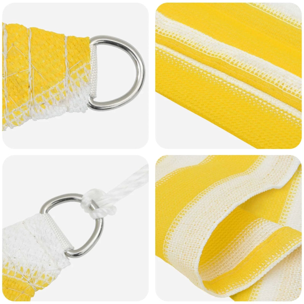 Telo Ombra Giallo e Bianco 6 x 6 m HDPE 42032814