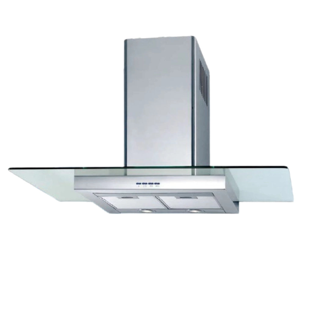 Cappa a parete con 3 velocità LENIA VETRO cm 90 - Inox - 500 m3/h
