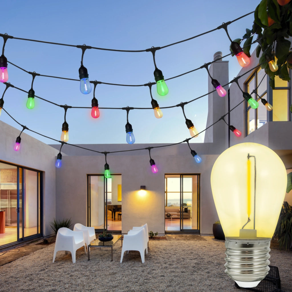 Polux 2x Lampadine LED Neon 36V E27 2200K Gialle
