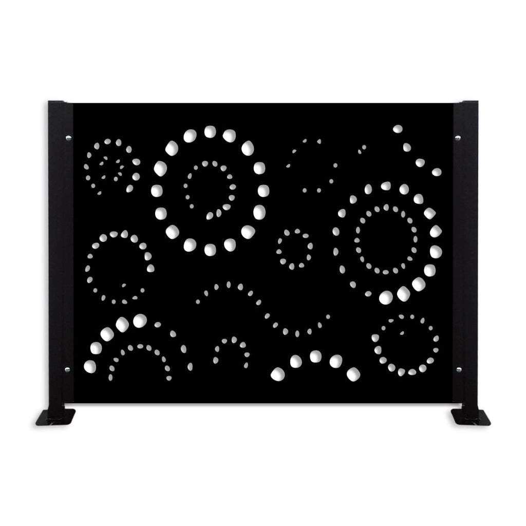 Ringhiera DEKOPLAST rettangolare mod. FIBONACCI-H Colore: nero