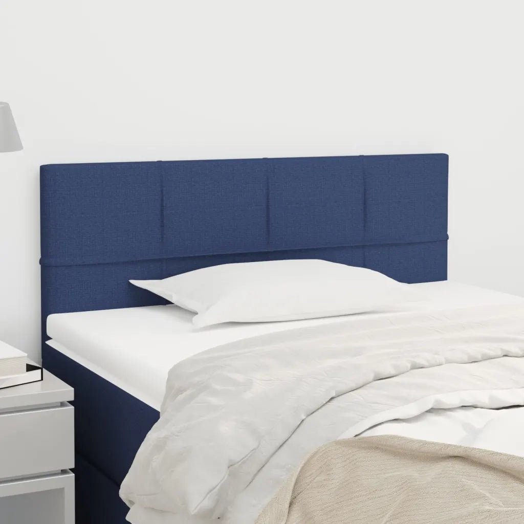 Testiera-Testata-Testiera Decorativa Blu 80x5x78/88 cm in Tessuto 291941