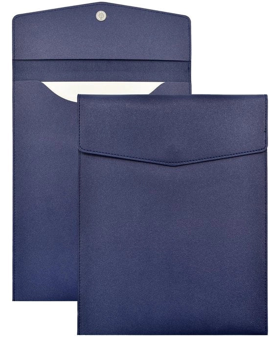Documentenmap verticale A4 liscio con chiusura magnetica e organizzatore per documenti con fodero in pelle PU