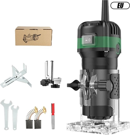 Foglia Corte Elettrica - Macchina per Foglie - 800 W - 6 Velocità - Verde