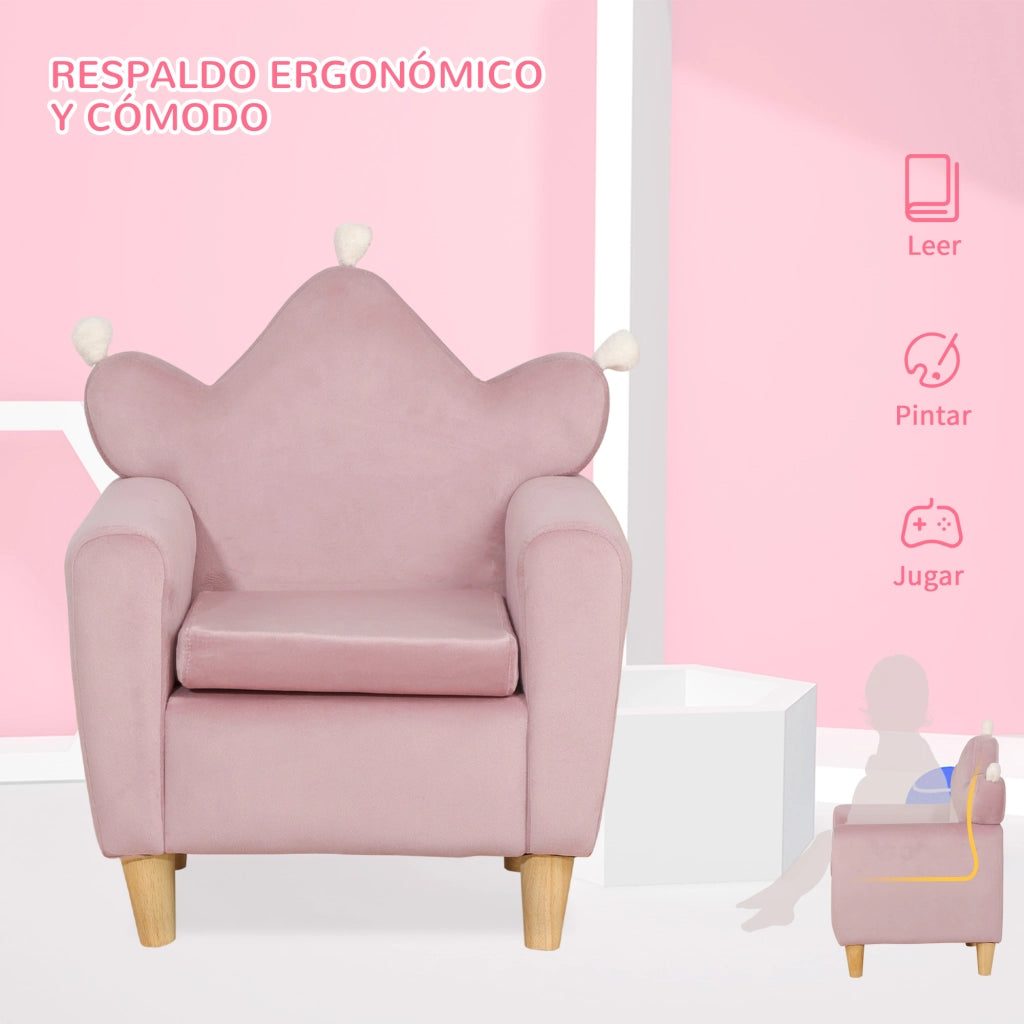 Poltrona Bambini ¨C Minimal ¨C Rosa 50x42x58