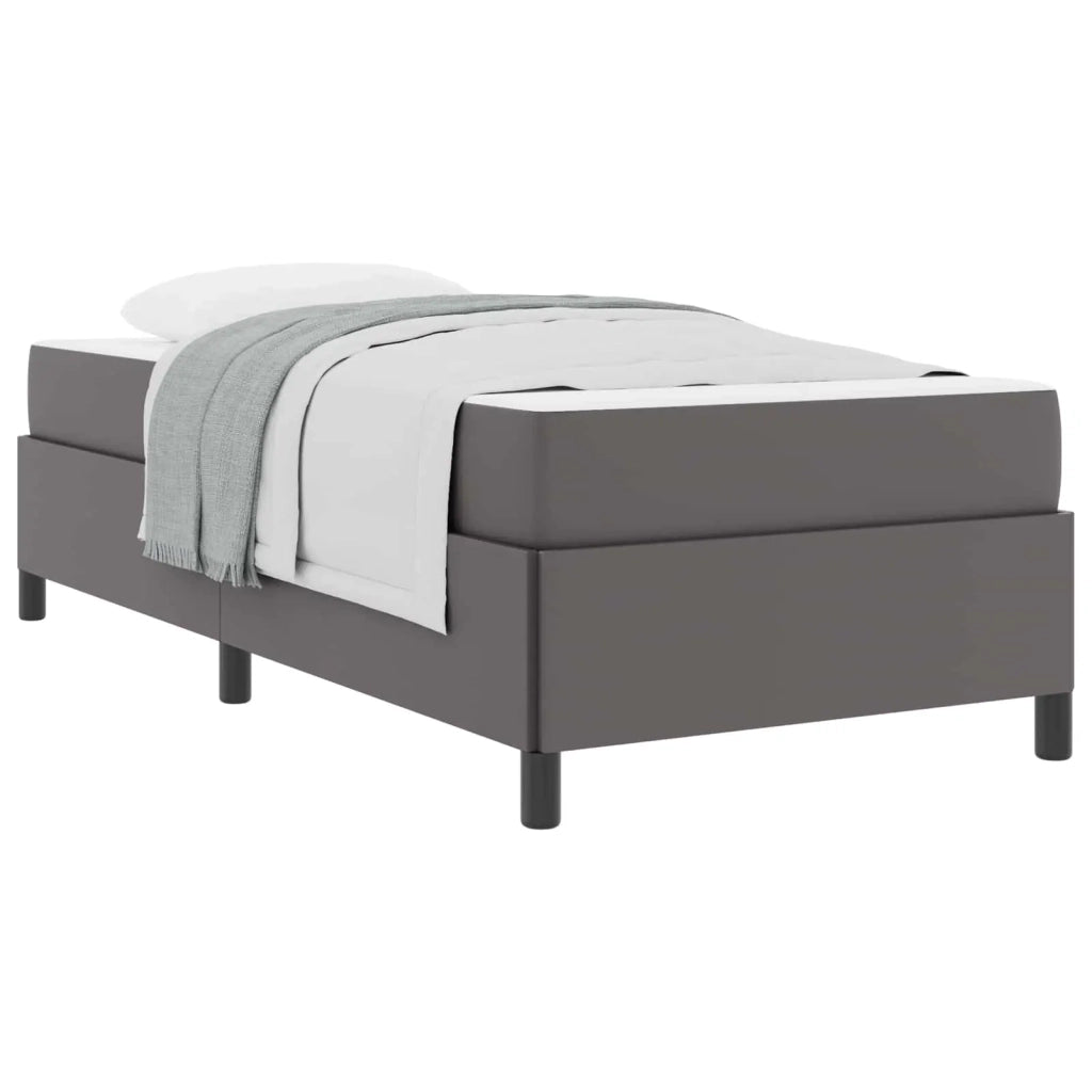 Struttura del letto con materasso Grigio 80 x 200 cm Tessuto 3398972