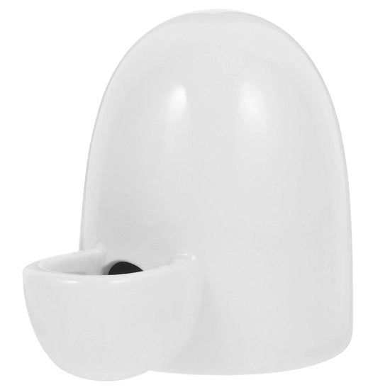 Dispensatore di acqua automatico - Dispensatore di acqua ceramico - Sistema di bevande libera da contaminanti - Per piccoli animali - Dimensioni 11 x 7,5 x 9 cm - Acqua fresca e pulita - Fiaschetto di acqua per animali