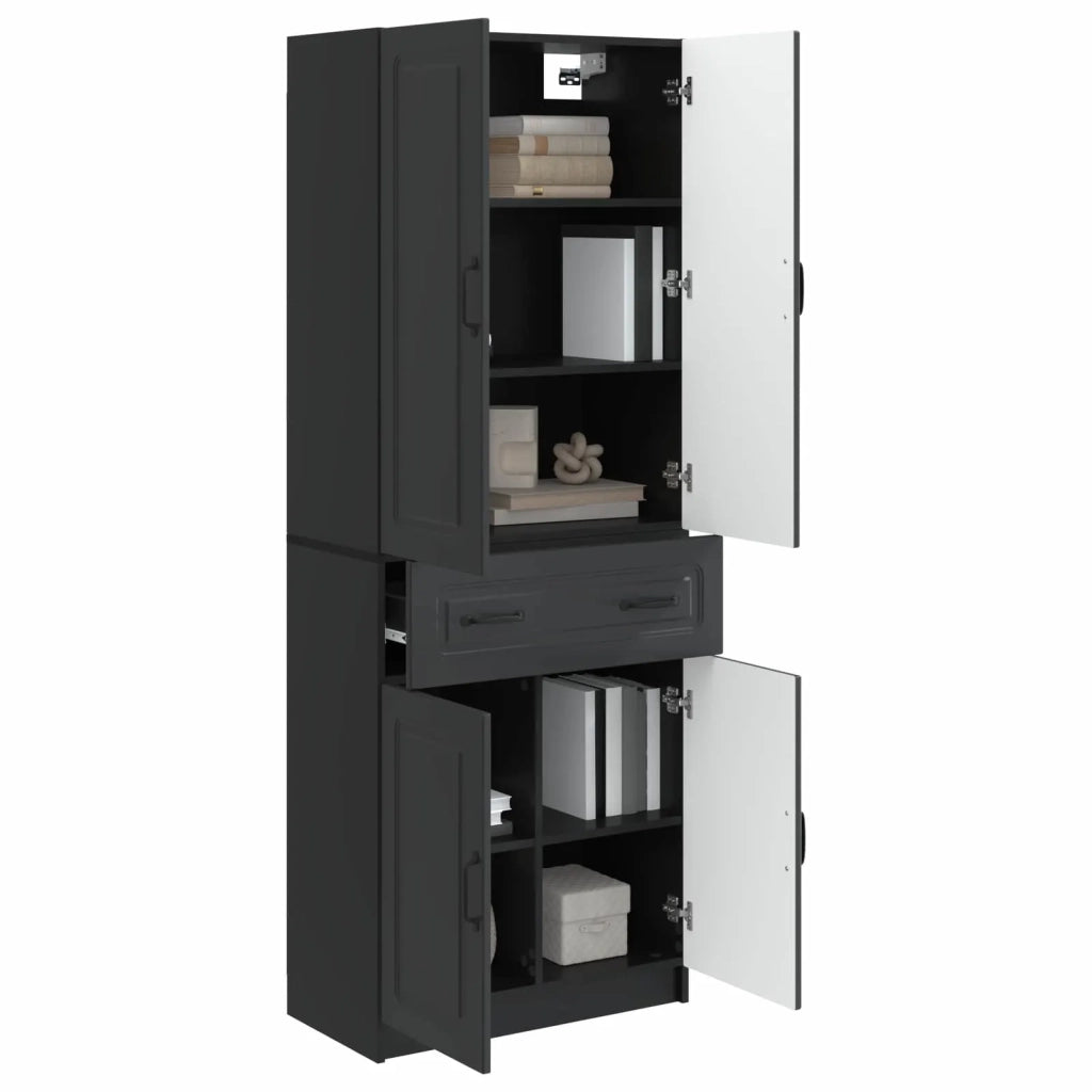 Set di armadi 2 pz Nero Legno ingegnerizzato 3416989