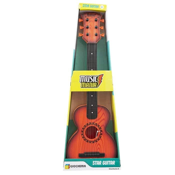 Chitarra,Music Mania Star Guitar,strumetno musicale per bambini,Colore casuale,Giocheria,Eta 3+