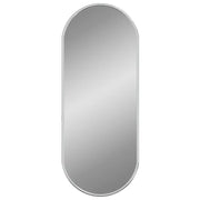 Specchio da Parete | Specchio decorativo Argento 50x20 cm Ovale