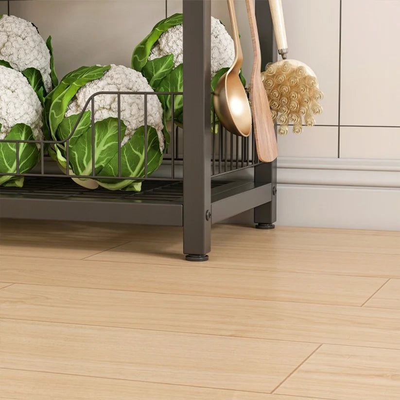 Mobile da cucina marrone da 80x35x95 cm, compatto e funzionale.