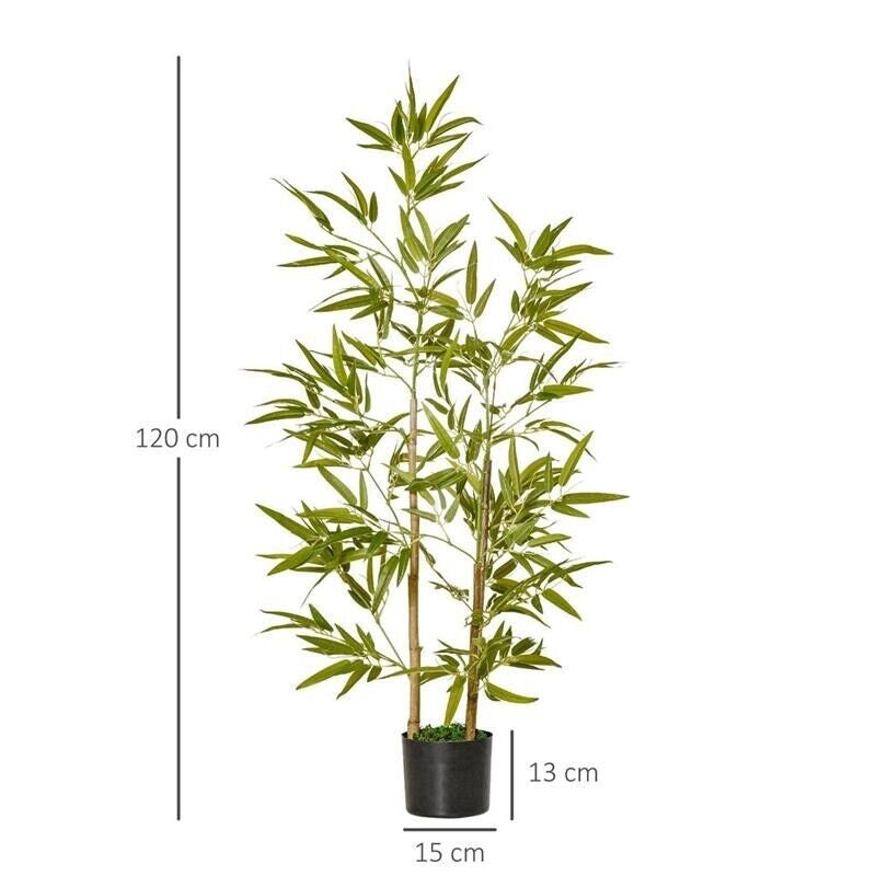 PIANTA ARTIFICIALE DI BAMBÙ ALTA 120 CM COLORE VERDE