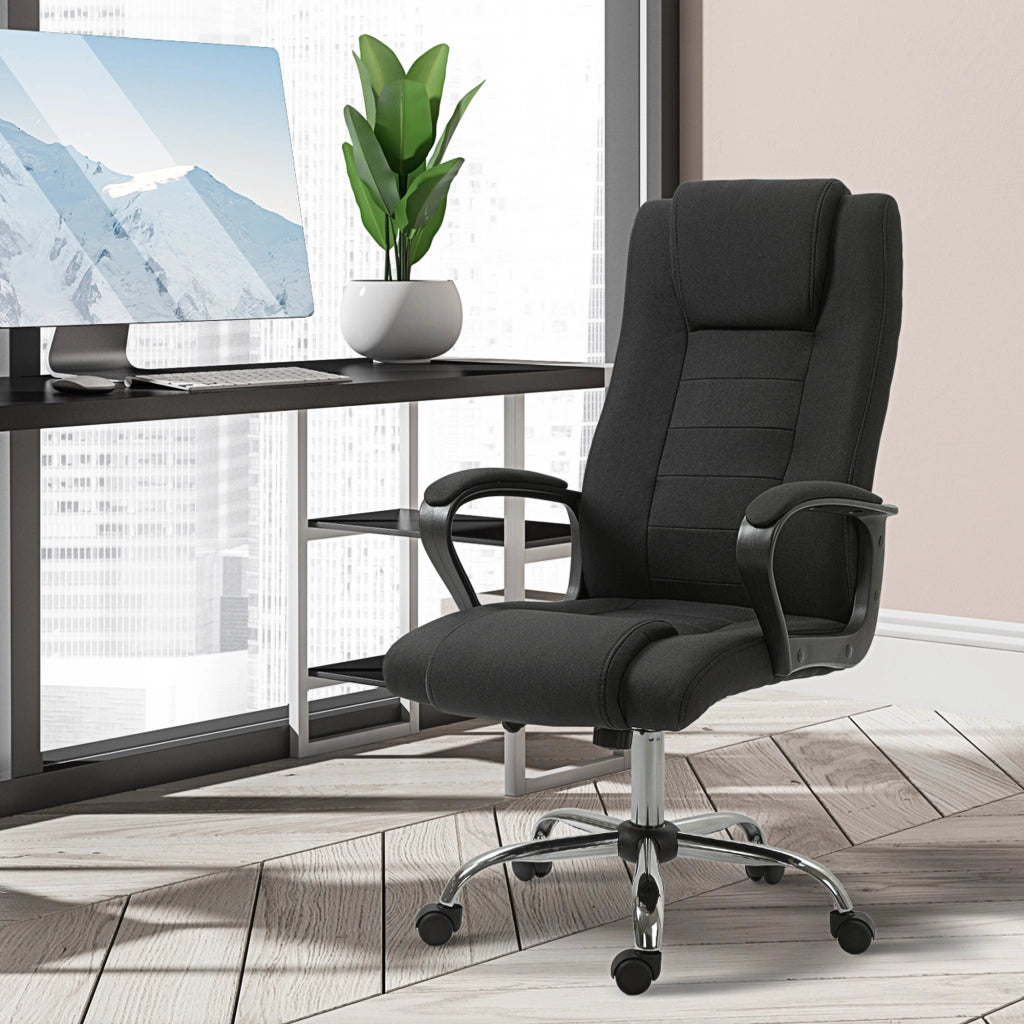 Sedia da ufficio ergonomica girevole ¨C Minimal ¨C nera