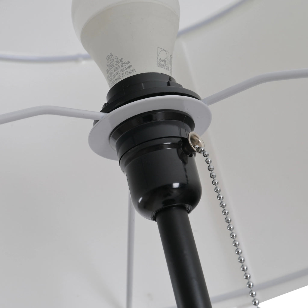 Lampada da terra con paralume in poliestere e cotone ¨C zephmum ¨C Bianco, E27