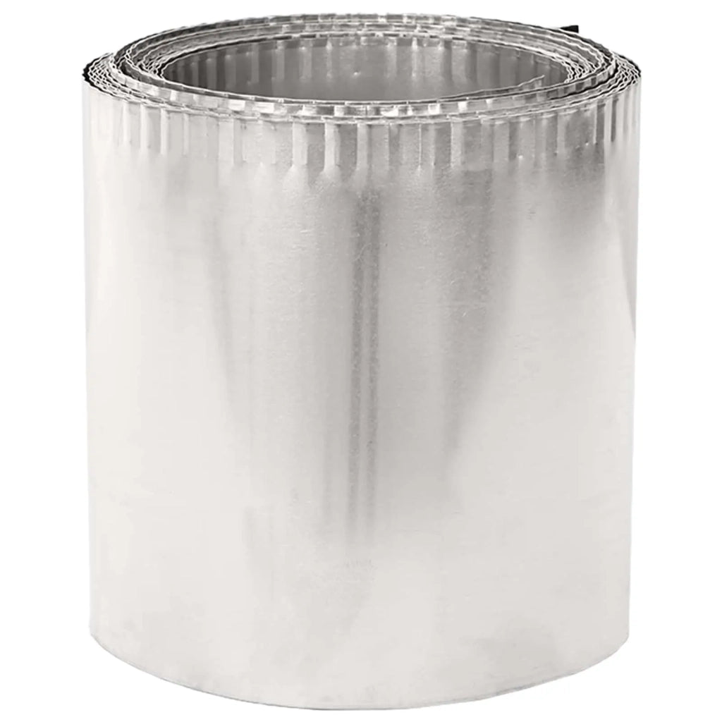 Bordura per Prato 10 m x 20 cm Acciaio zincato Argento 42030376