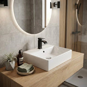 Lavabo d'appoggio 50x42 cm mod LA64 Bianco